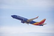 Southwest plane in the air